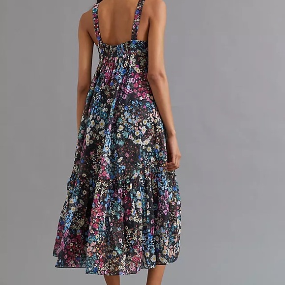 Anthropologie Geisha Designs Organdy floral gown dress - Picture 2 of 10